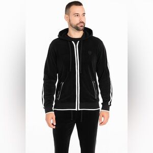 Vintage Sean John Men's Tracksuit Hoodie Jogger Sweatpants Set Size Large Baggy